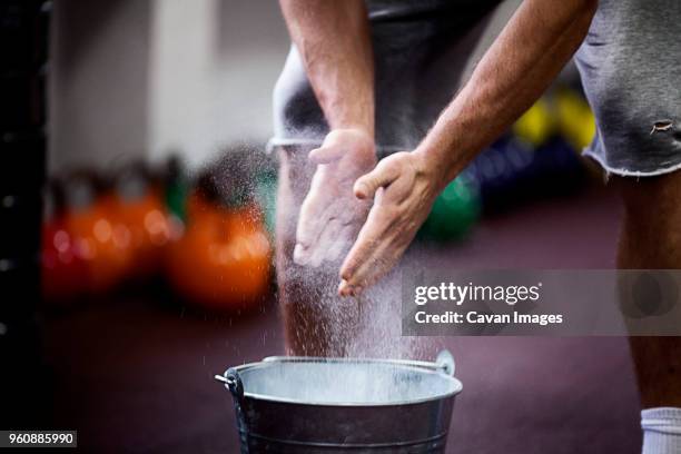 Gym Lifestyle winner showing chalky hands 